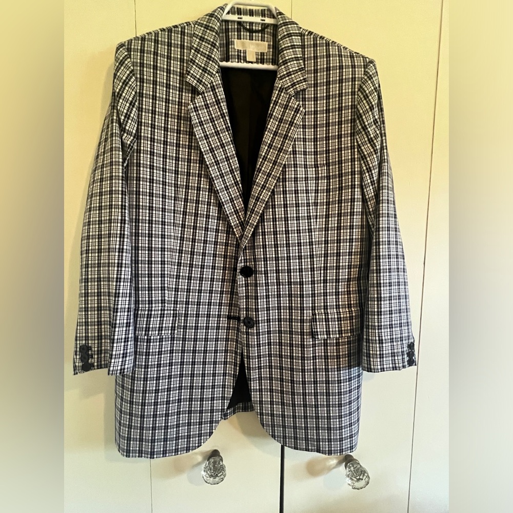 New Michael Kors Women’s Blazer Plaid